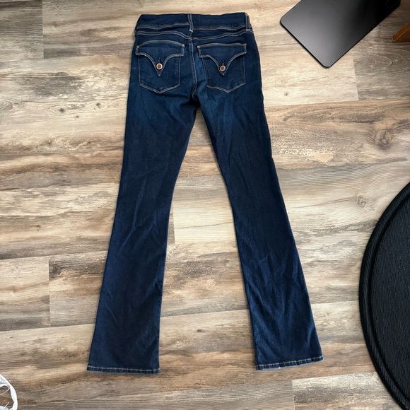 Hudson Beth Baby Boot Jeans Women’s Size 26 Dark Wash Bootcut Flap Pockets - Picture 6 of 7